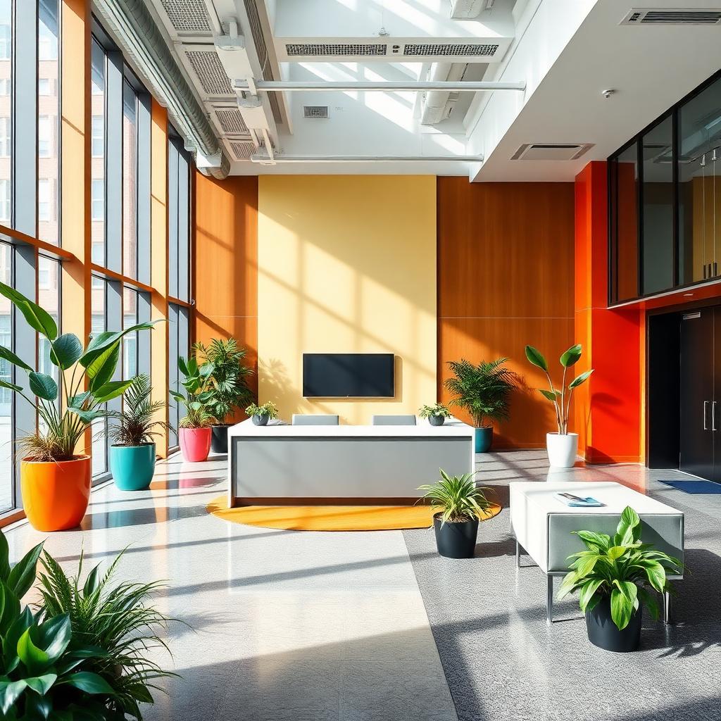 Modern office reception